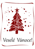 Vektorový obrázek, ilustrační klipart Blahopřání k Vánocům ke stažení, Vánoce vektorový obrázek pro vaše dokumenty