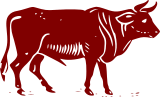 Vektorový obrázek, ilustrační klipart Býk ke stažení, Zvířata vektorový obrázek pro vaše dokumenty