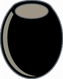 Vektorový obrázek, ilustrační klipart Černá oliva ke stažení, Ovoce vektorový obrázek pro vaše dokumenty