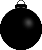 Vektorový obrázek, ilustrační klipart Černá ozdoba ke stažení, Vánoce vektorový obrázek pro vaše dokumenty