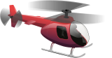 Červená helikoptéra