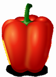 Vektorový obrázek, ilustrační klipart Červená paprika ke stažení, Zelenina vektorový obrázek pro vaše dokumenty
