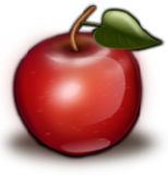 Vektorový obrázek, ilustrační klipart Červené jablko ke stažení, Ovoce vektorový obrázek pro vaše dokumenty