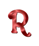 Vektorový obrázek, ilustrační klipart Červené R ke stažení, Symboly vektorový obrázek pro vaše dokumenty