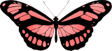 Vektorový obrázek, ilustrační klipart Červený motýl ke stažení, Hmyz vektorový obrázek pro vaše dokumenty