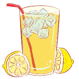 Vektorový obrázek, ilustrační klipart Citronová limonáda ke stažení, Nápoje vektorový obrázek pro vaše dokumenty