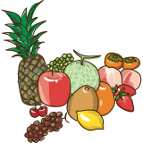 Vektorový obrázek, ilustrační klipart Cizokrajné ovoce ke stažení, Ovoce vektorový obrázek pro vaše dokumenty