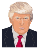 Vektorový obrázek, ilustrační klipart Donald Trump ke stažení, Osobnosti vektorový obrázek pro vaše dokumenty