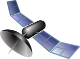 Vektorový obrázek, ilustrační klipart Družice ke stažení, Věda vektorový obrázek pro vaše dokumenty