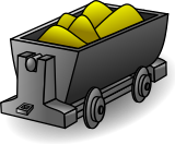 Vektorový obrázek, ilustrační klipart Důlní vagón ke stažení, Doprava vektorový obrázek pro vaše dokumenty