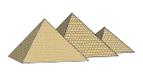 Vektorový obrázek, ilustrační klipart Egyptské pyramidy ke stažení, Stavby vektorový obrázek pro vaše dokumenty