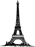 Vektorový obrázek, ilustrační klipart Eiffelovka ke stažení, Stavby vektorový obrázek pro vaše dokumenty