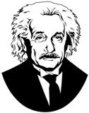 Vektorový obrázek, ilustrační klipart Einstein ke stažení, Osobnosti vektorový obrázek pro vaše dokumenty