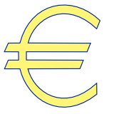 Vektorový obrázek, ilustrační klipart Euro ke stažení, Symboly vektorový obrázek pro vaše dokumenty