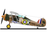 Vektorový obrázek, ilustrační klipart Gloster gladiator ke stažení, Doprava vektorový obrázek pro vaše dokumenty