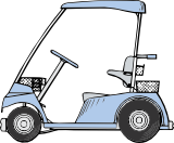 Vektorový obrázek, ilustrační klipart Golfové vozítko ke stažení, Doprava vektorový obrázek pro vaše dokumenty