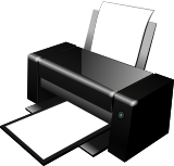 Vektorový obrázek, ilustrační klipart Inkoustová tiskárna ke stažení, Přístroje vektorový obrázek pro vaše dokumenty