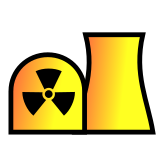 Vektorový obrázek, ilustrační klipart Jaderná elektrárna ke stažení, Symboly vektorový obrázek pro vaše dokumenty