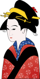 Vektorový obrázek, ilustrační klipart Japonka ke stažení, Ženy vektorový obrázek pro vaše dokumenty