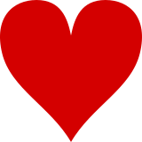 Vektorový obrázek, ilustrační klipart Karty srdce ke stažení, Symboly vektorový obrázek pro vaše dokumenty