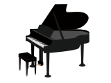 Vektorový obrázek, ilustrační klipart Klavír ke stažení, Hudba vektorový obrázek pro vaše dokumenty