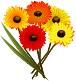 Vektorový obrázek, ilustrační klipart Kytice květin ke stažení, Květiny vektorový obrázek pro vaše dokumenty