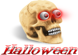Vektorový obrázek, ilustrační klipart Lebka ke stažení, Halloween vektorový obrázek pro vaše dokumenty