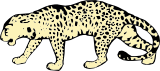 Vektorový obrázek, ilustrační klipart Leopard ke stažení, Zvířata vektorový obrázek pro vaše dokumenty