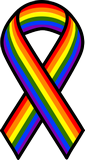 Vektorový obrázek, ilustrační klipart LGBT stužka ke stažení, Symboly vektorový obrázek pro vaše dokumenty