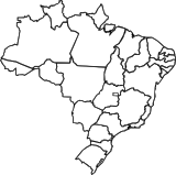 Vektorový obrázek, ilustrační klipart Mapa Brazílie ke stažení, Mapy vektorový obrázek pro vaše dokumenty