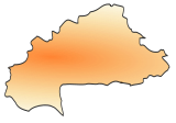 Mapa Burkina Faso