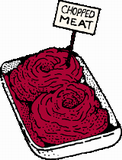 Vektorový obrázek, ilustrační klipart Mleté maso ke stažení, Jídlo vektorový obrázek pro vaše dokumenty
