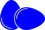 Vektorový obrázek, ilustrační klipart Modrá vajíčka ke stažení, Velikonoce vektorový obrázek pro vaše dokumenty