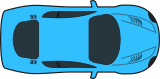 Modré auto
