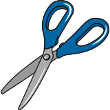Vektorový obrázek, ilustrační klipart Modré nůžky ke stažení, Nástroje vektorový obrázek pro vaše dokumenty