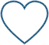Vektorový obrázek, ilustrační klipart Modré srdíčko ke stažení, Láska vektorový obrázek pro vaše dokumenty