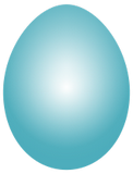 Modrozelené vajíčko