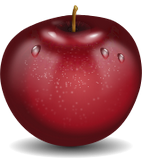 Vektorový obrázek, ilustrační klipart Mokré jablko ke stažení, Ovoce vektorový obrázek pro vaše dokumenty