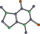 Vektorový obrázek, ilustrační klipart Molekula kofeinu ke stažení, Věda vektorový obrázek pro vaše dokumenty