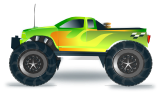 Vektorový obrázek, ilustrační klipart Monster truck ke stažení, Auta vektorový obrázek pro vaše dokumenty