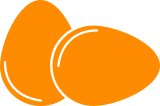 Vektorový obrázek, ilustrační klipart Oranžová vajíčka ke stažení, Velikonoce vektorový obrázek pro vaše dokumenty