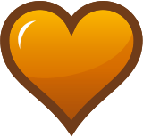 Oranžové srdce