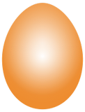 Vektorový obrázek, ilustrační klipart Oranžové vajíčko ke stažení, Velikonoce vektorový obrázek pro vaše dokumenty