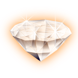 Vektorový obrázek, ilustrační klipart Oranžový diamant ke stažení, Láska vektorový obrázek pro vaše dokumenty