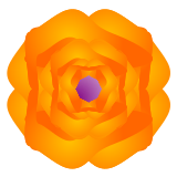 Vektorový obrázek, ilustrační klipart Oranžový květ ke stažení, Květiny vektorový obrázek pro vaše dokumenty