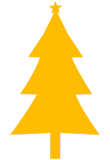 Vektorový obrázek, ilustrační klipart Oranžový stromeček ke stažení, Vánoce vektorový obrázek pro vaše dokumenty