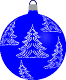 Vektorový obrázek, ilustrační klipart Ozdoba se stromky ke stažení, Vánoce vektorový obrázek pro vaše dokumenty