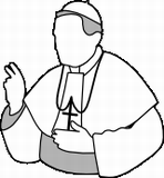 Vektorový obrázek, ilustrační klipart Papež ke stažení, Náboženství vektorový obrázek pro vaše dokumenty