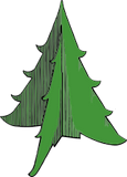 Vektorový obrázek, ilustrační klipart Papírový stromek ke stažení, Vánoce vektorový obrázek pro vaše dokumenty