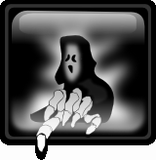 Vektorový obrázek, ilustrační klipart Pařáty smrtky ke stažení, Halloween vektorový obrázek pro vaše dokumenty